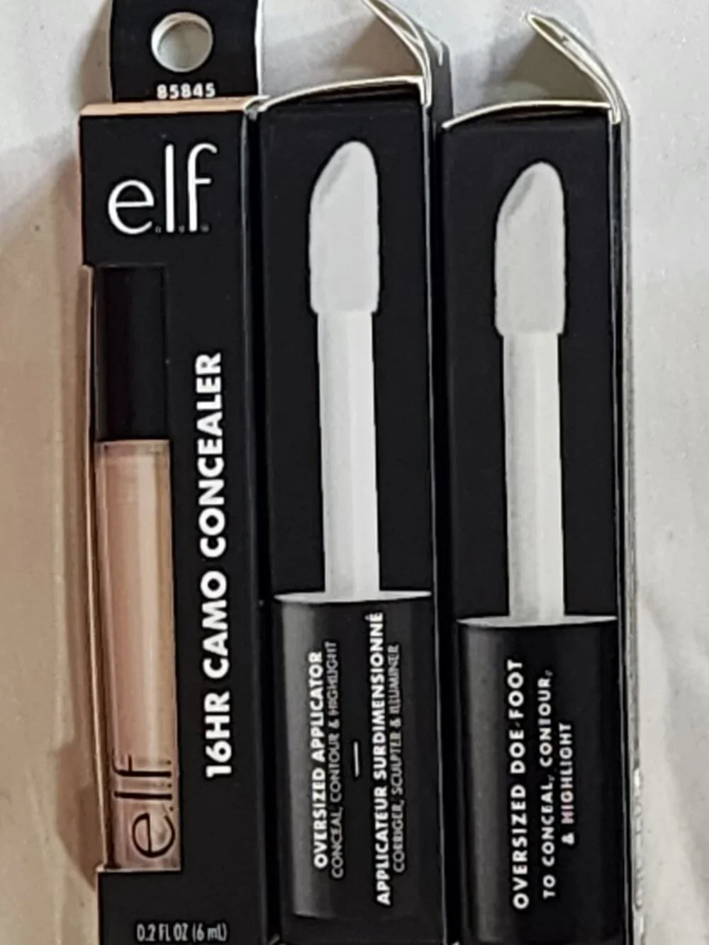 E.L.F. 16HR Camo Concealer .2fl oz. Full Coverage Matte Finish Light Peach 3CT